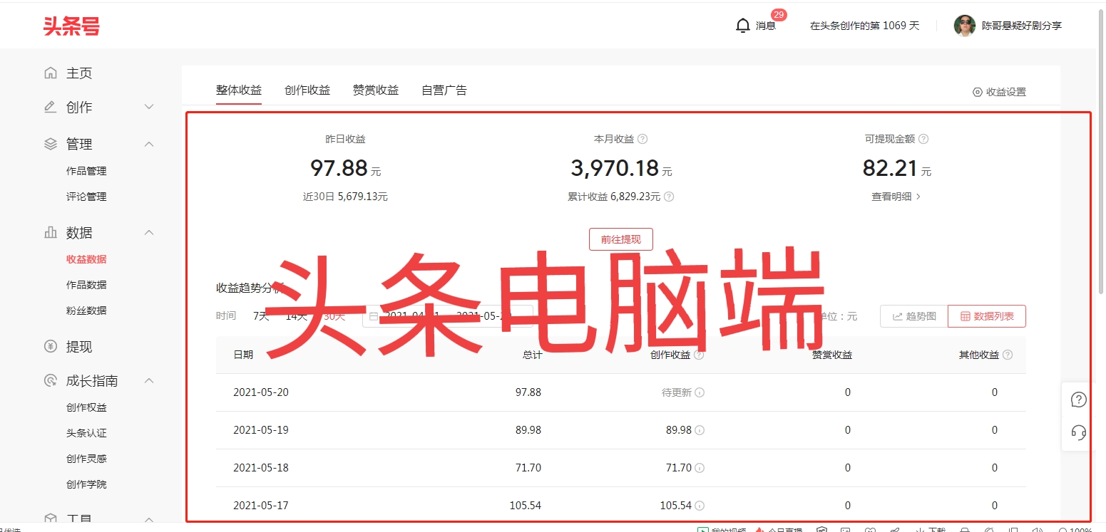 新手做瓜视频，辛苦40天收益6700，胖了4斤值得吗？我的一点经验